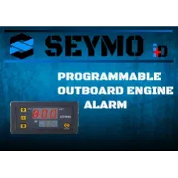 Programmable temperature outboard motor alarm