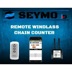 Remote control windlass + chain counter