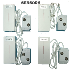 Wireless programmable 4 zone bilge alarm