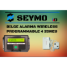 Wireless programmable 4 zone bilge alarm