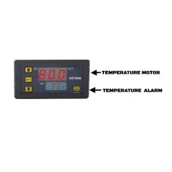 Allarme temperatura motore fuoribordo programmabile