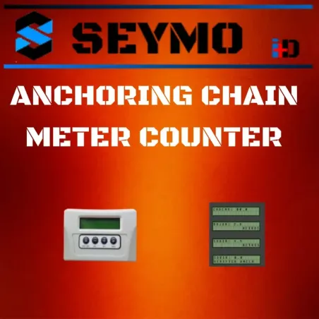 Wireless anchor chain meter counter