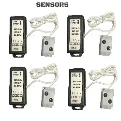 Alarme de cale programmable sans fil à 4 zones